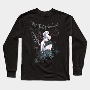 Disney  Pan Tinker Bell  Drawing Portrait Long Sleeve T-Shirt